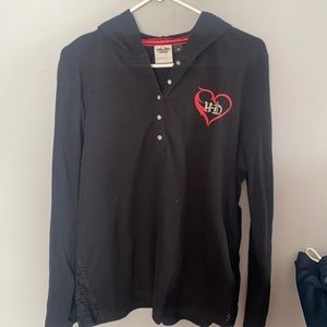 Super cute Harley hoodie long sleeve shirt